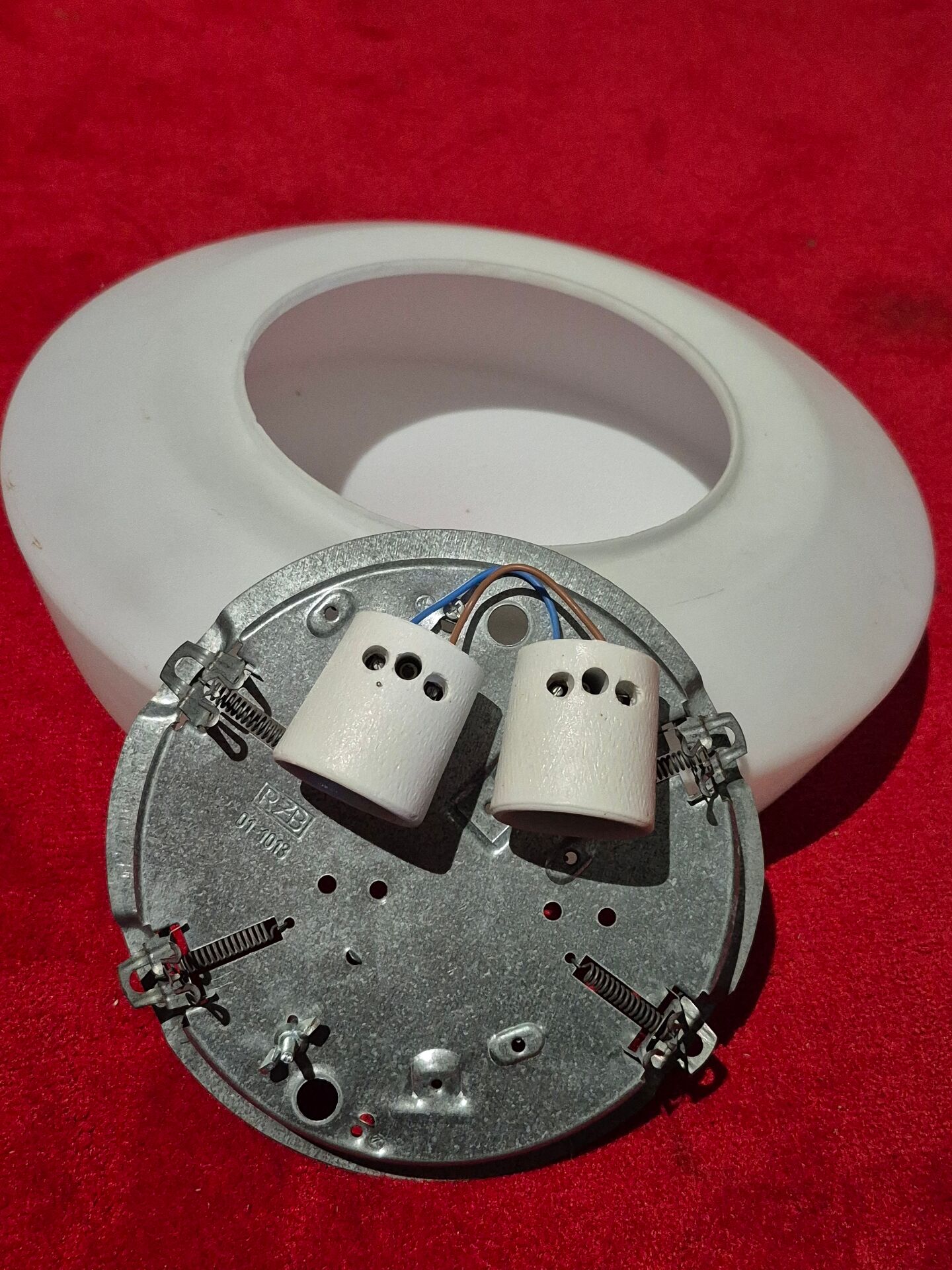 Mcm ceiling / wall lamp ø 35 cm - rzb germany vintage