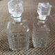 Duo of whisky decanters