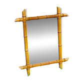 Large format for this type of faux bamboo mirror 70 cm.