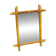 Large format for this type of faux bamboo mirror 70 cm.