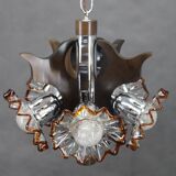 1970s Chandelier with Murano Glass Shades,Italy