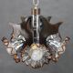 1970s Chandelier with Murano Glass Shades,Italy
