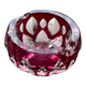 Ruby crystal ashtray Val Saint Lambert Vintage