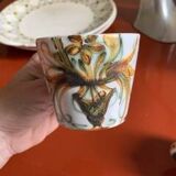 Set of two Keraluc cups and saucers (Quimper)