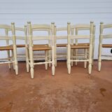 Vintage 50s vintage repatinées antique chairs