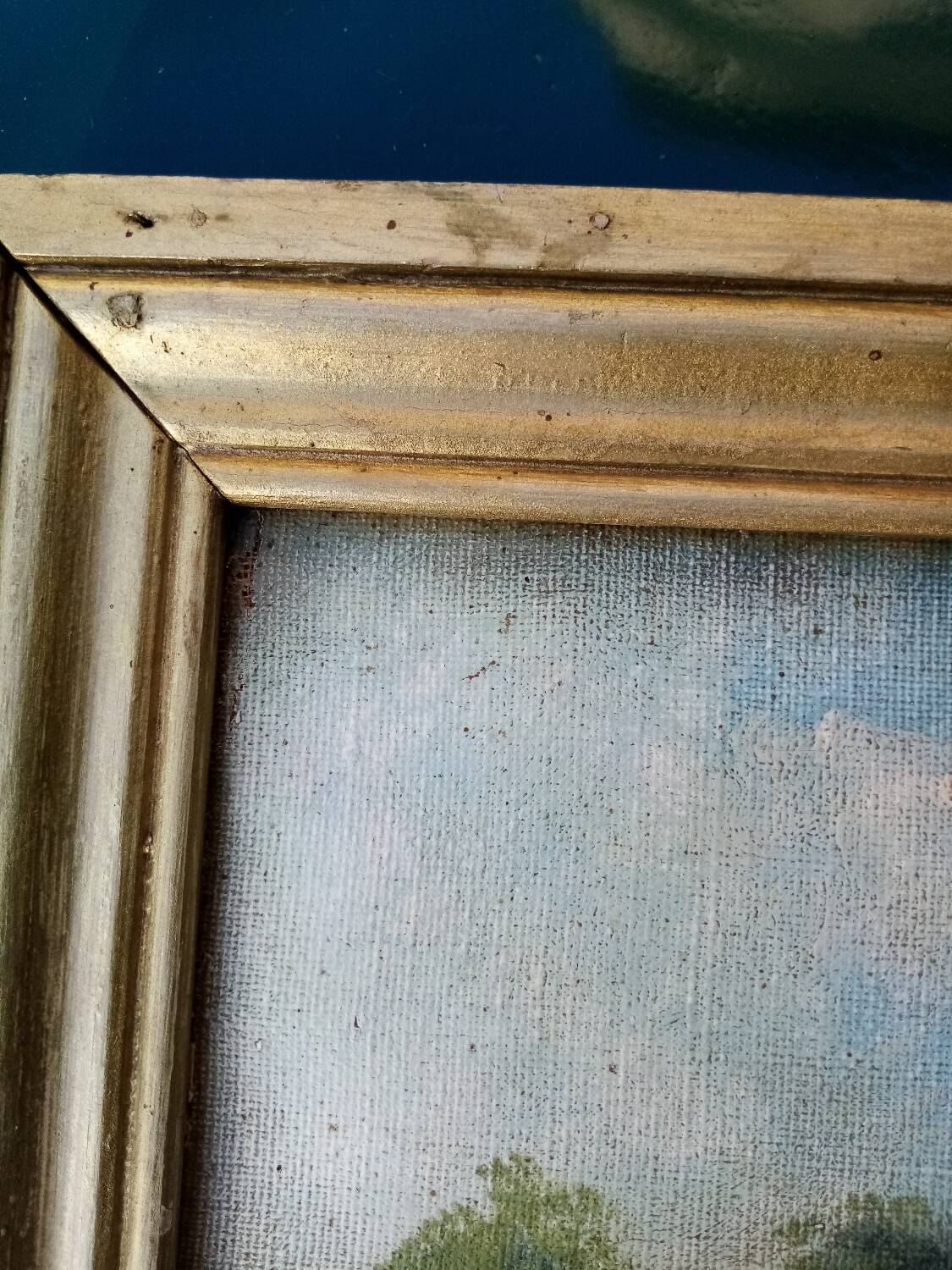 Farm landscape scene painting