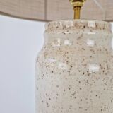 Vintage beige ceramic lamp speckled
