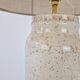 Vintage beige ceramic lamp speckled