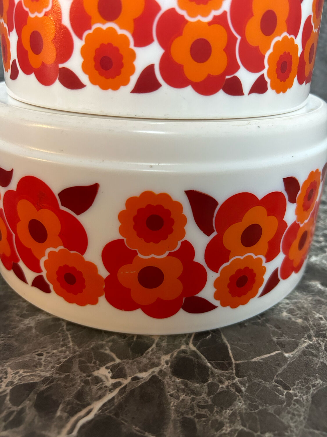 Vintage lotus arcopal salad bowl