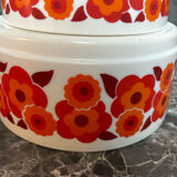 Vintage lotus arcopal salad bowl