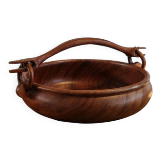 Saladier/ Coupe à fruits en teck des années 60