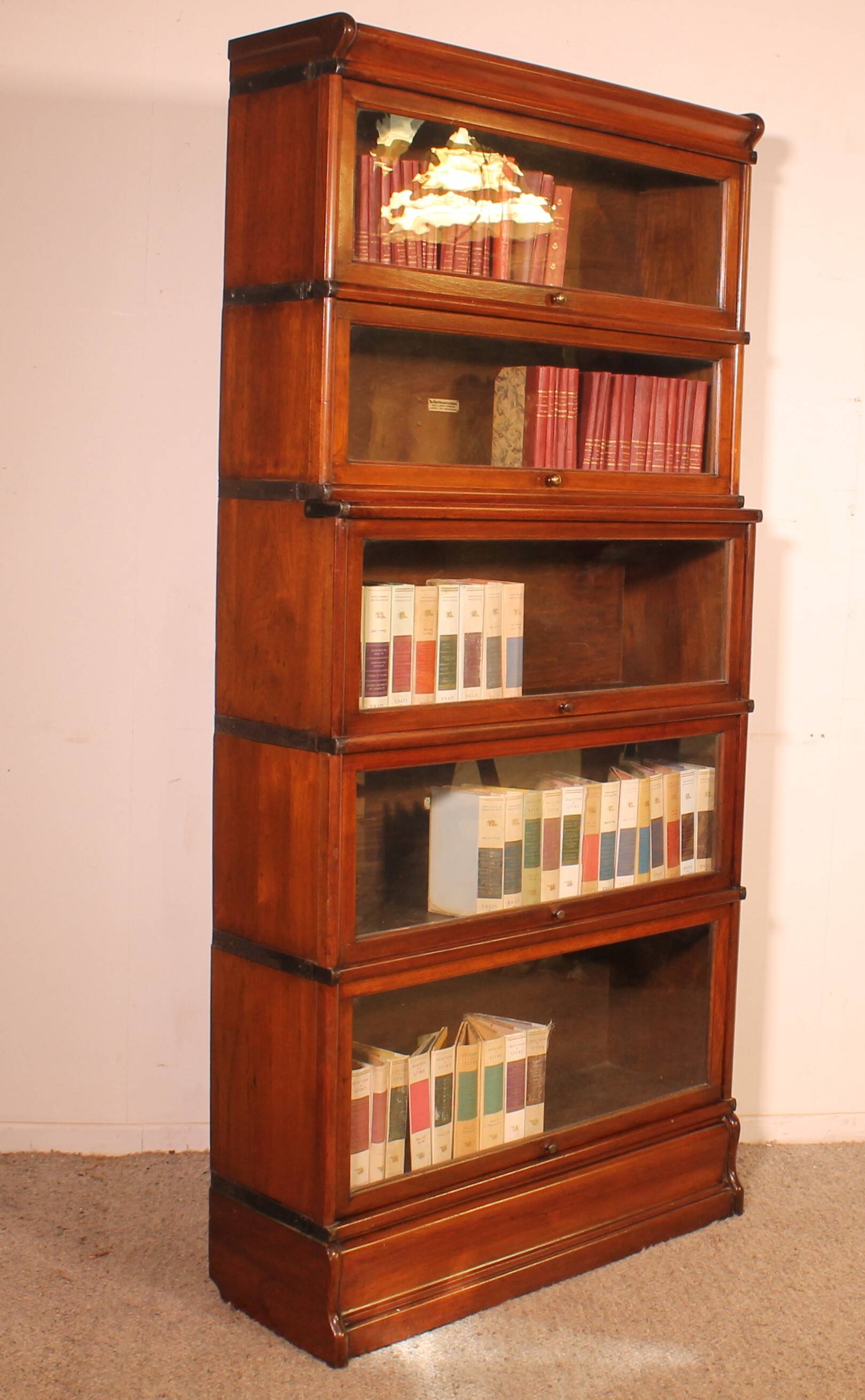 Globe Wernicke 5-Piece Mahogany Bookcase