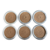 Ensemble de 6 sous-verres en marbre