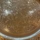 Moroccan tea tray gilded brass engraved oriental 40 cm