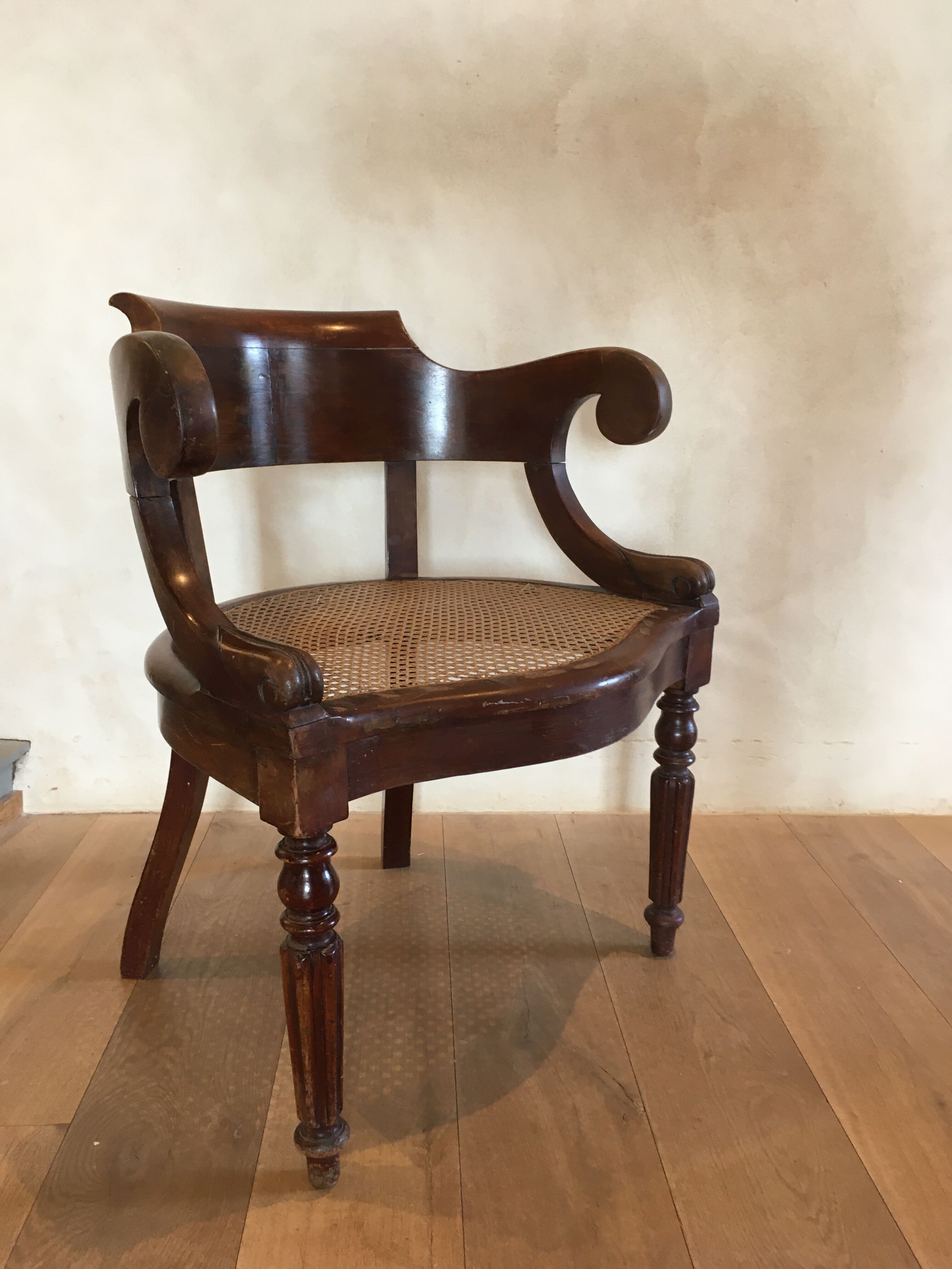 Louis Philippe office chair. Nineteenth century.
