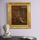Antique painting from the 18th century, Esther fainting before Ahasuerus