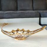 Empty Pocket/Decorative Bowl/Royal Bayel Crystal. 18k gold highlights.