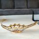 Empty Pocket/Decorative Bowl/Royal Bayel Crystal. 18k gold highlights.