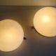 Plafonniers ou appliques globe opaline XL - mid.XXeme