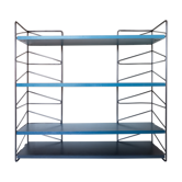 Blue degraded shelf