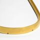 Small solid Mid Century brass wall mirror by Münchener Zierspiegel