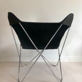 Armchair "Papillon" in chromed steel by Gavina Spa, Italy 70s