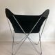 Fauteuil "Papillon"en acier chromé de Gavina Spa, Italie années 70