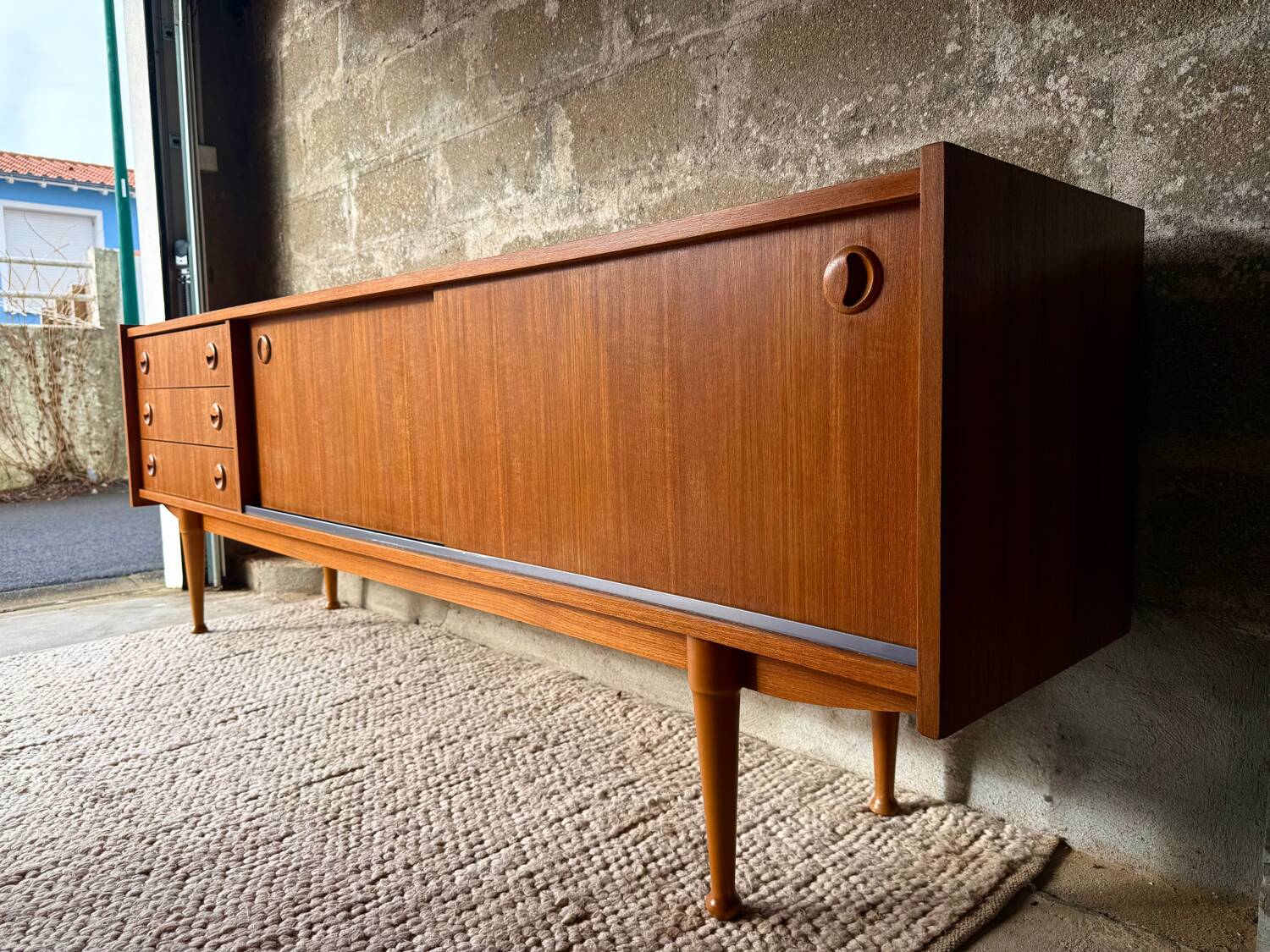 Vintage Scandinavian teak sideboard - 1960s/70s