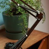 Vintage 1970s architect brown desk lamp