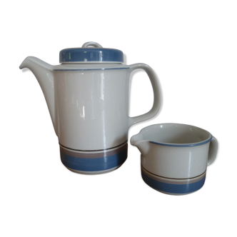 Arabia Finland modèle Uhtua cafetière et crémier
