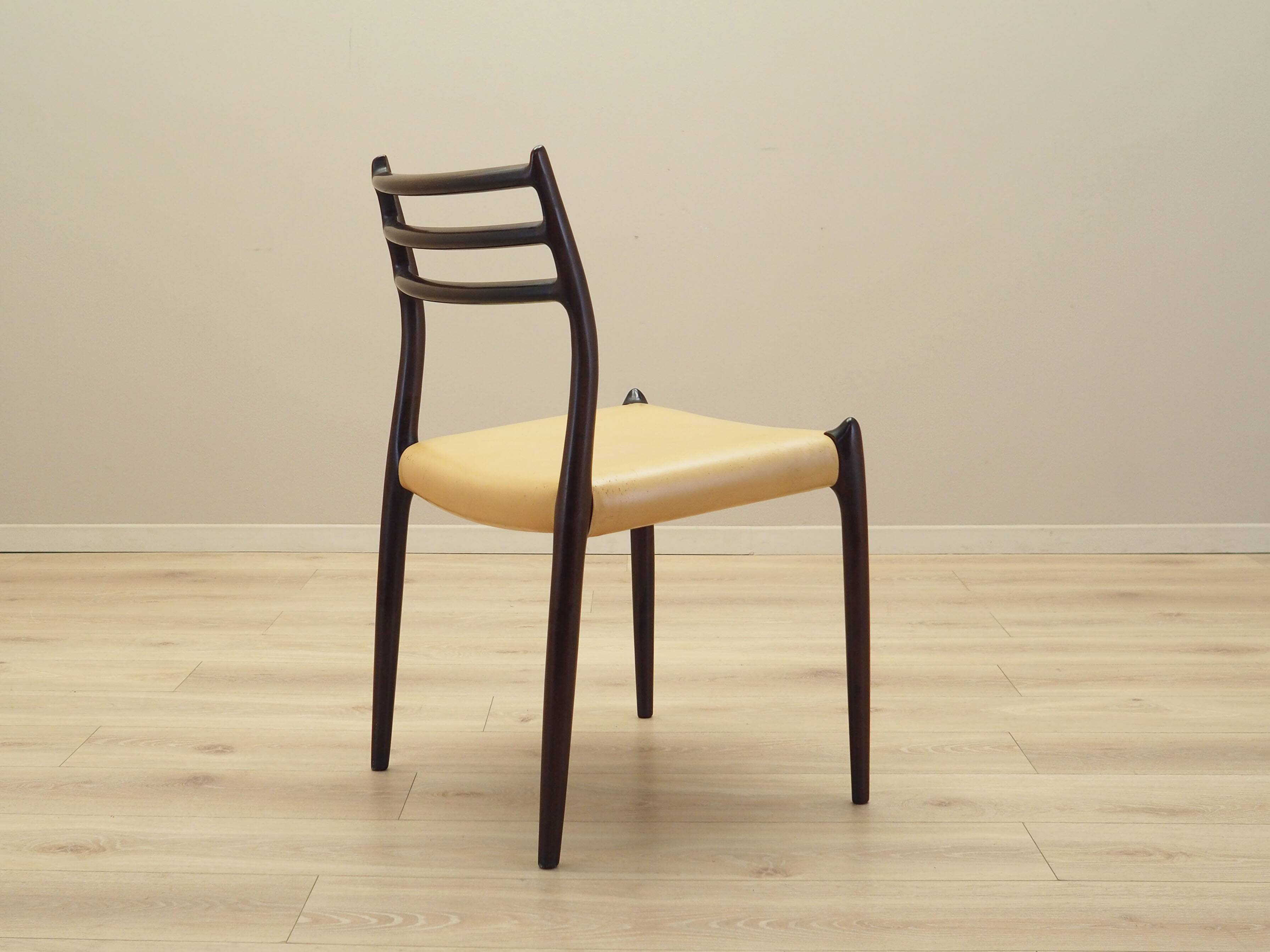 Set of six mahogany chairs, Danish design, 1960s, designer: Niels Otto Møll