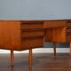 Vintage Avalon Mid Century Teak Desk / Dressing Table. Delivery. Modern / D