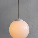 White Bakelite Czechoslovak Hanging Lamp, 1970s