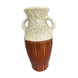 Two-tone vase decorated with flowers