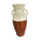 Two-tone vase decorated with flowers