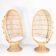 Pair of rattan armchairs
