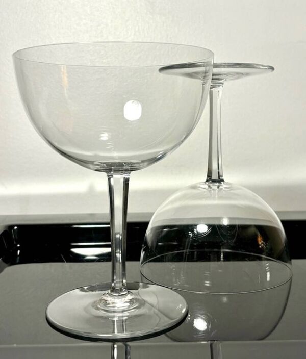 2 tasting champagne glasses Baccarat