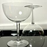 2 tasting champagne glasses Baccarat