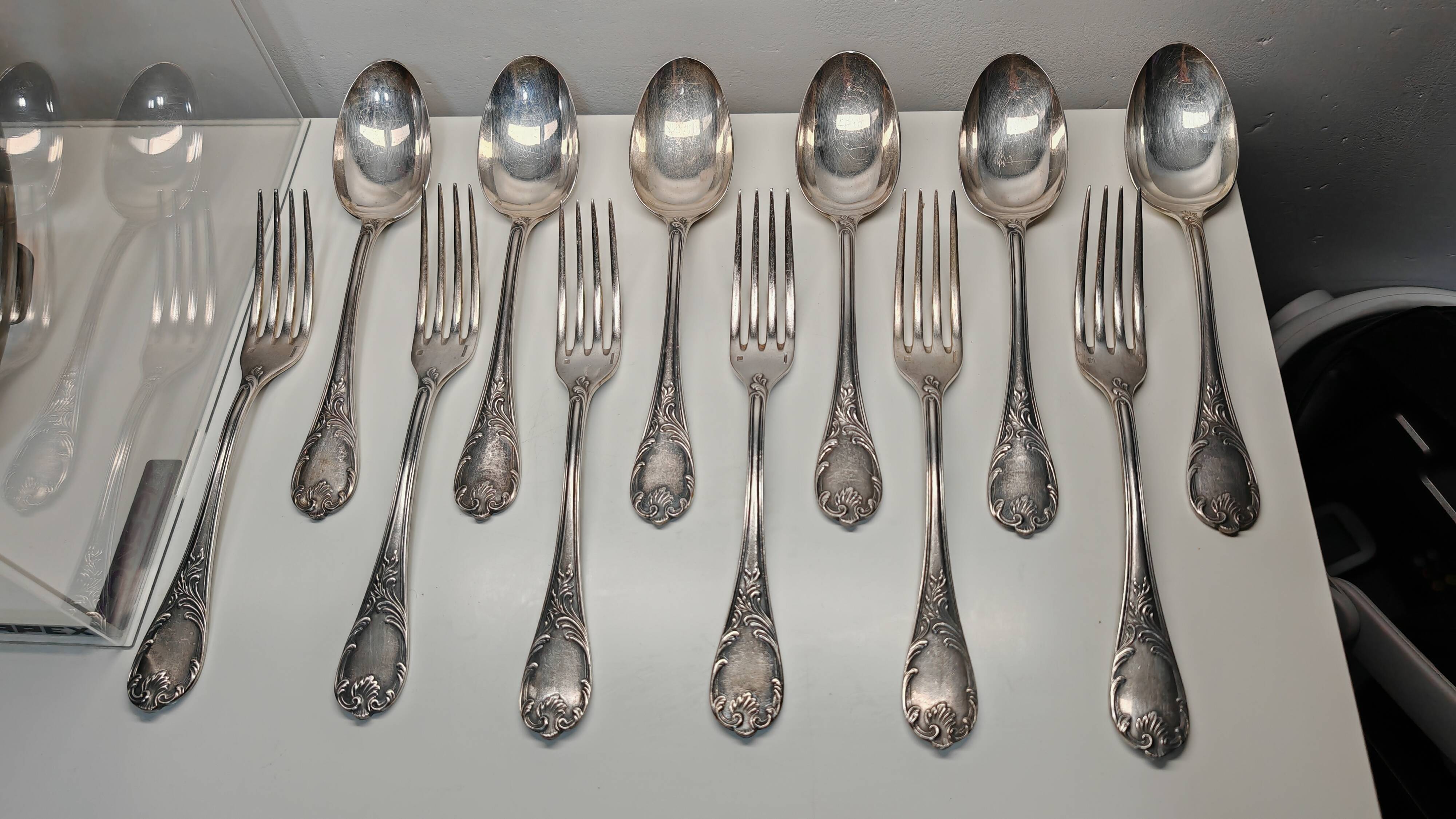 Christofle Marly cutlery set (6 forks + 6 soup spoons)