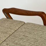 Canapé-lit en teck danois par Juul Kristensen, design vintage
