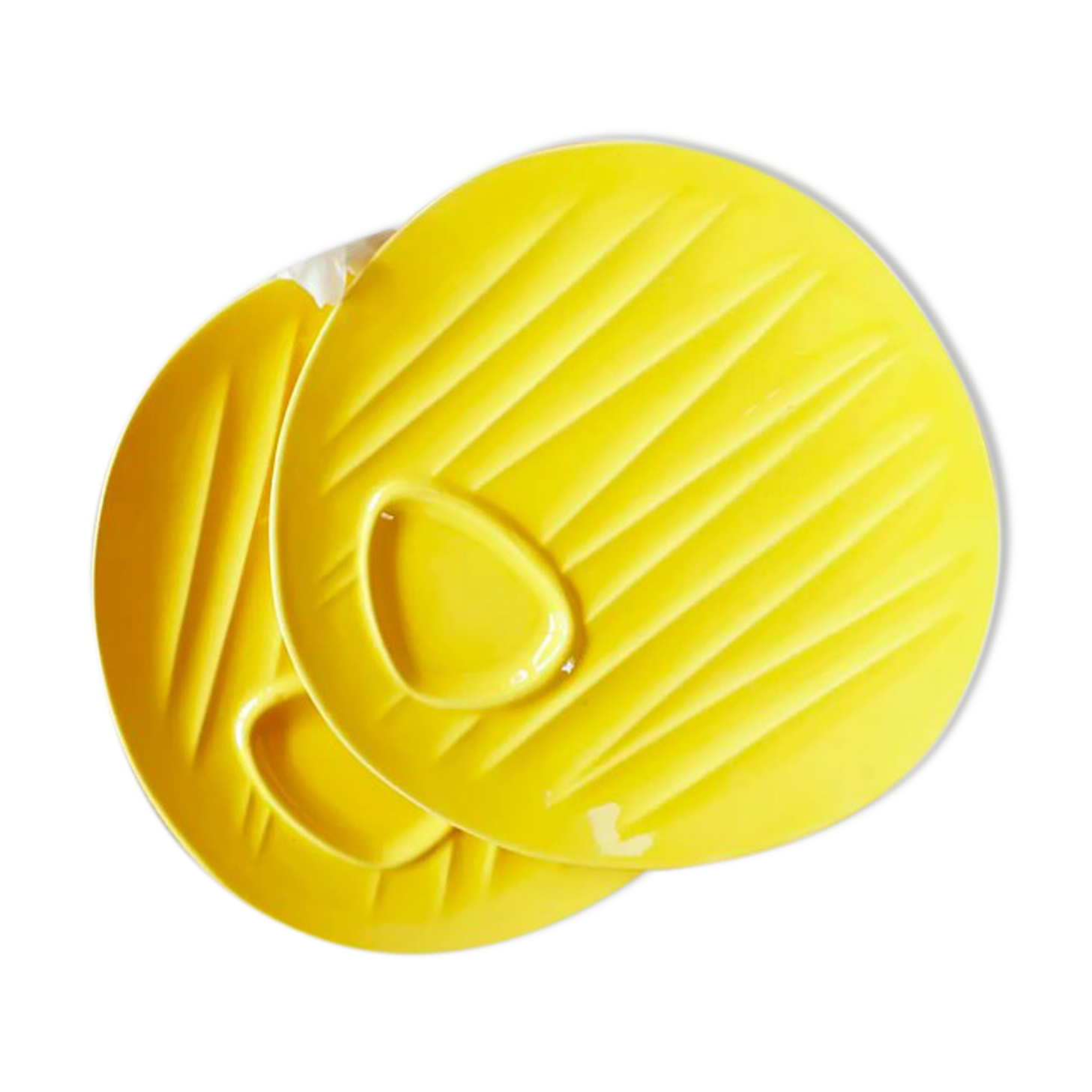 Duo plates with asparagus