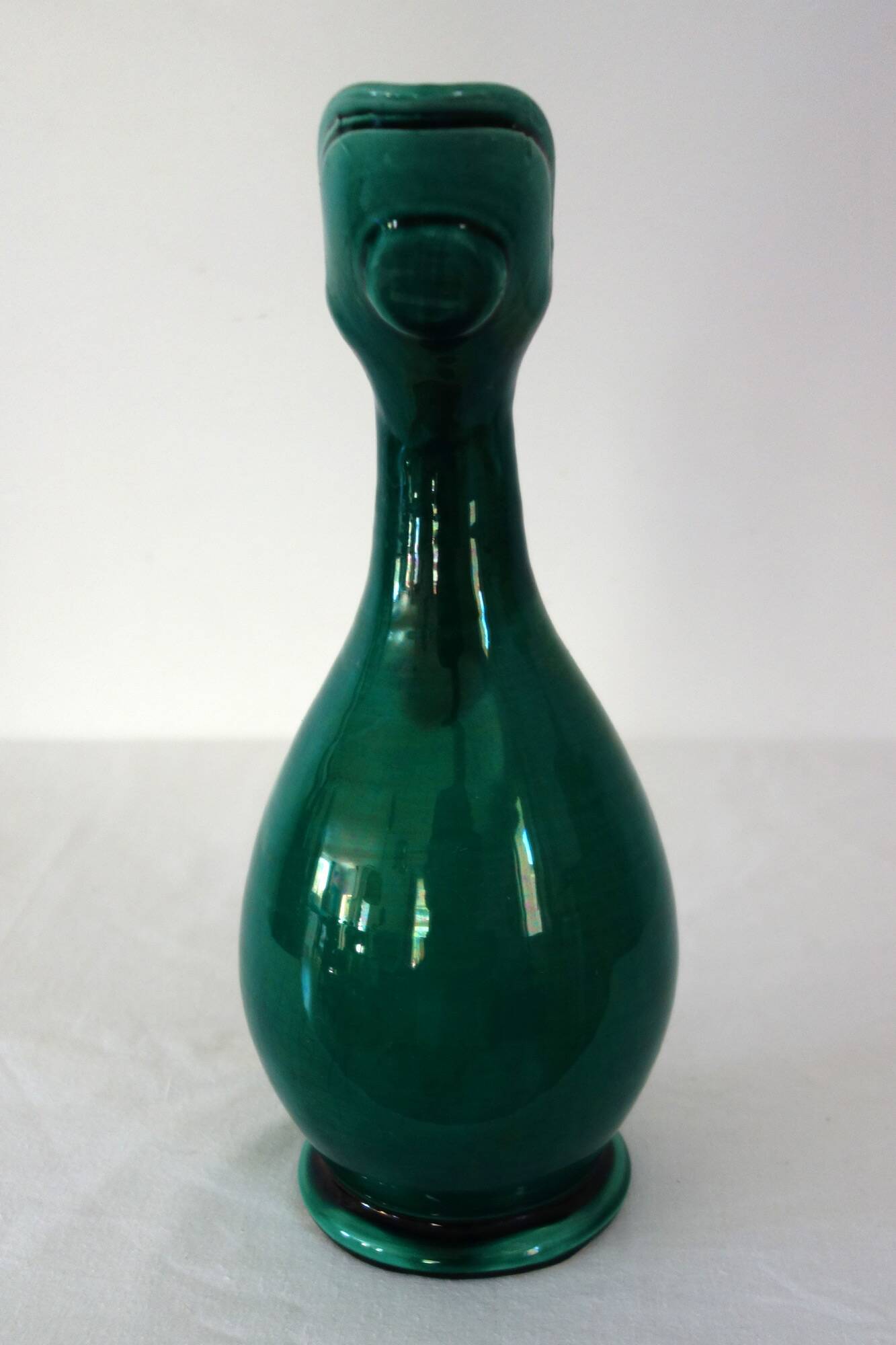 Glazed ceramic pitcher, France, 1950s