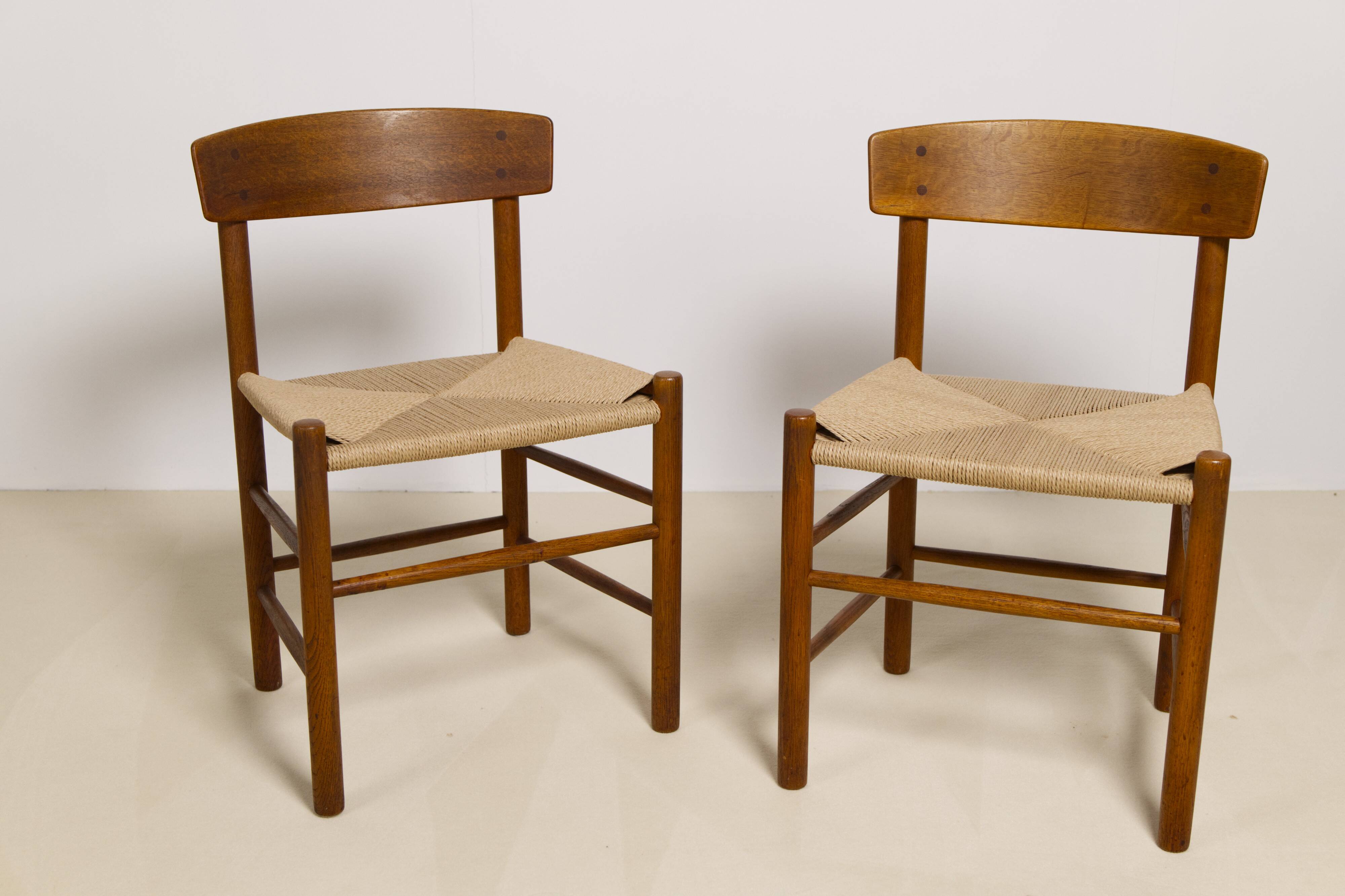 Set of 6 Oak dining chairs 'j39' by Borge Mogensen, 1960s