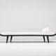 Dick Cordemeijer Cleopatra daybed for Auping in white fabric The Netherlands 1954