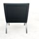 Italian leather low chair Midj