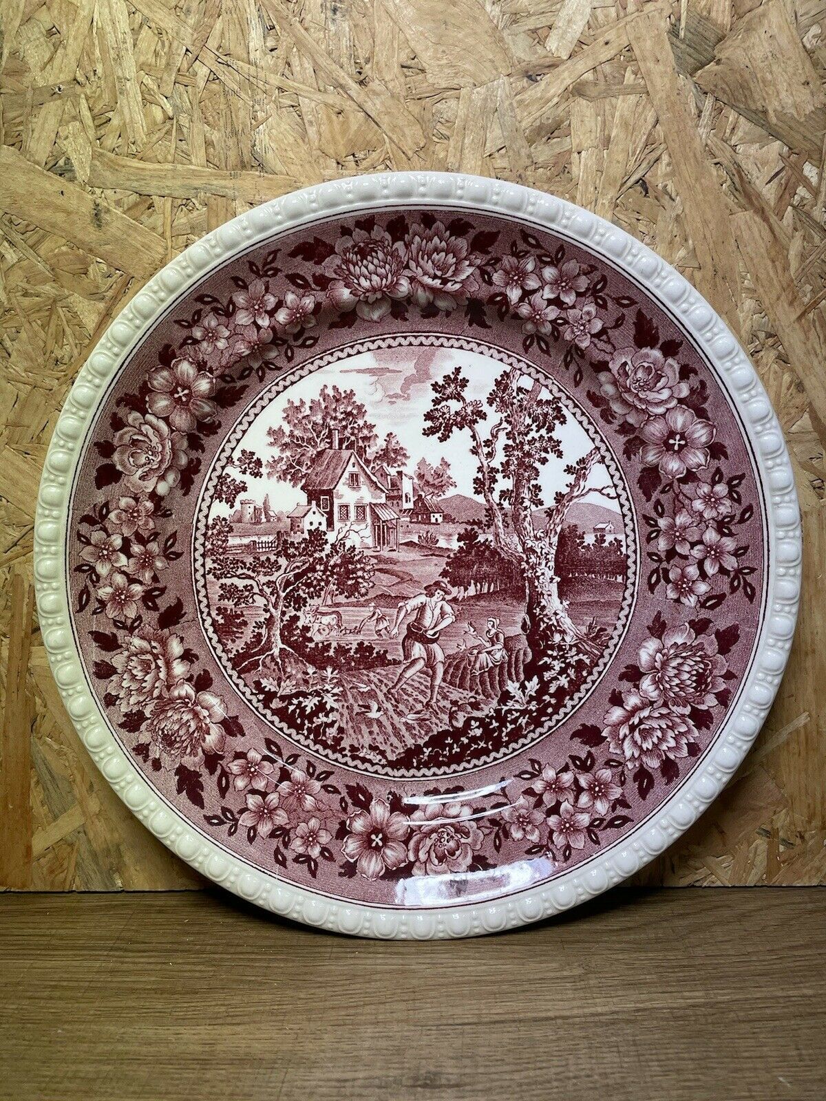 Series of 6 plates, villeroy and boch rusticana collection, chic countryside