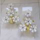 pair of floral wall lights from the 60s-70s