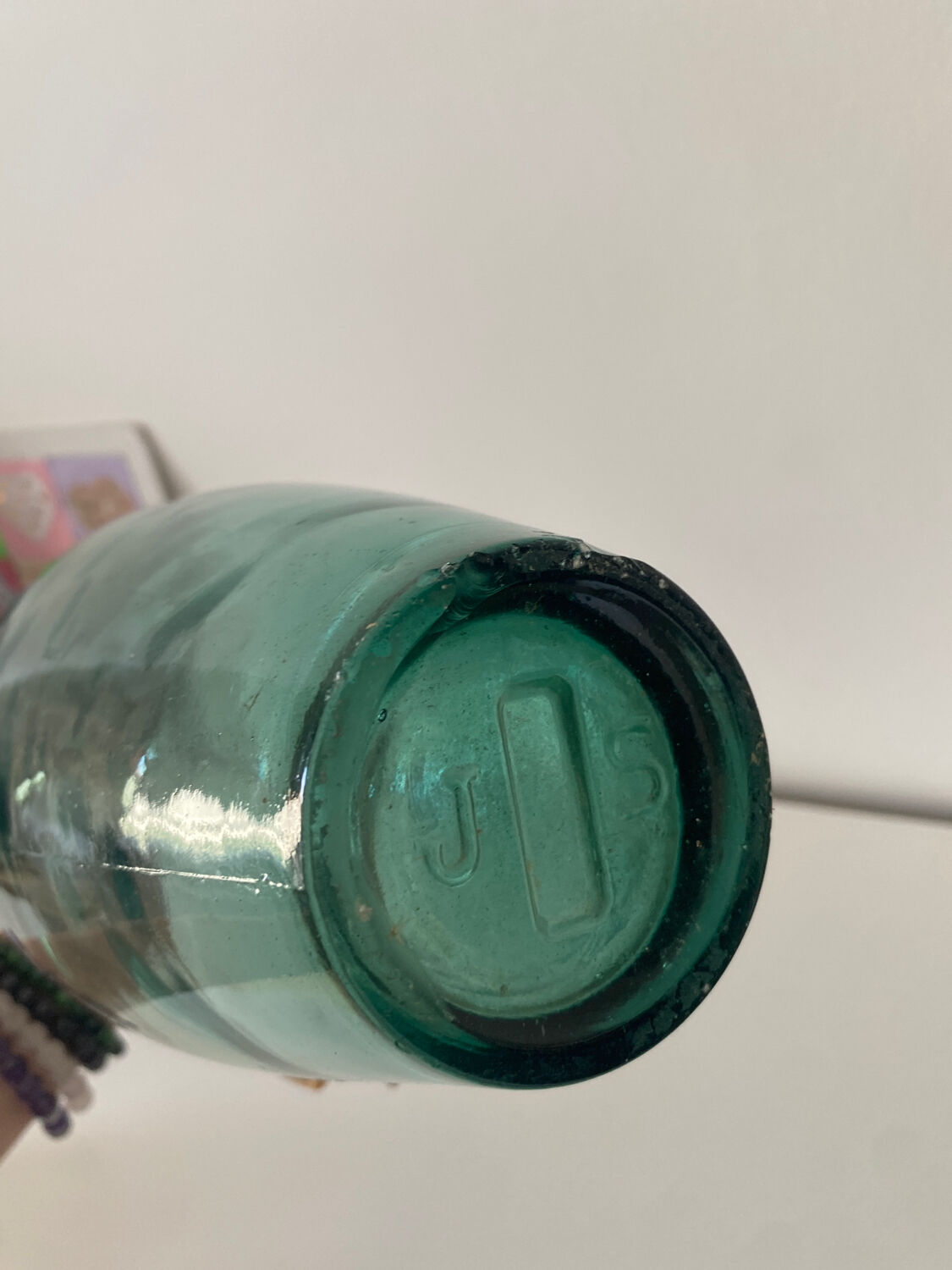 Glass bottle decoration