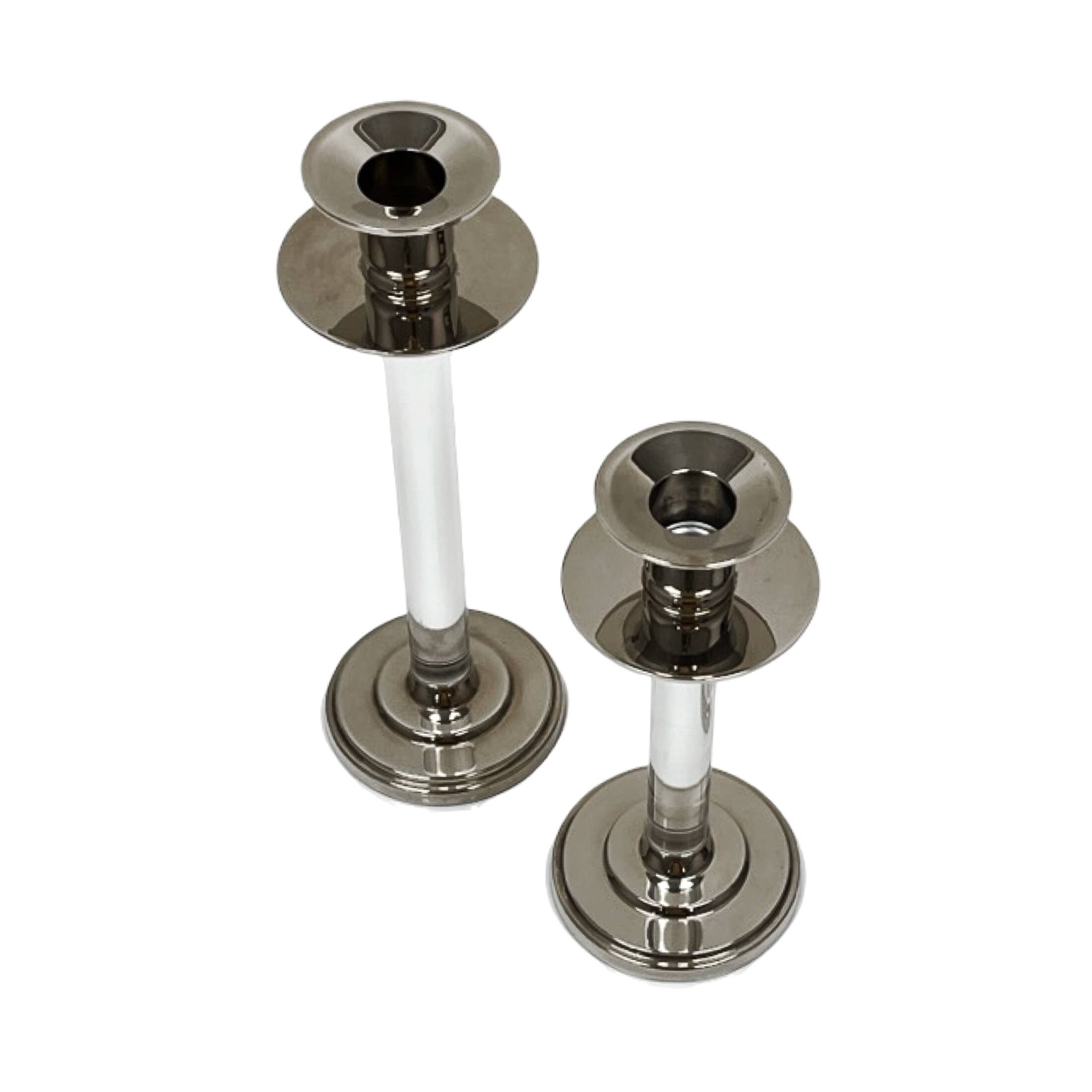 Pair of Svenskt Tenn candlesticks (designed by Estrid Ericson), Sweden 1960
