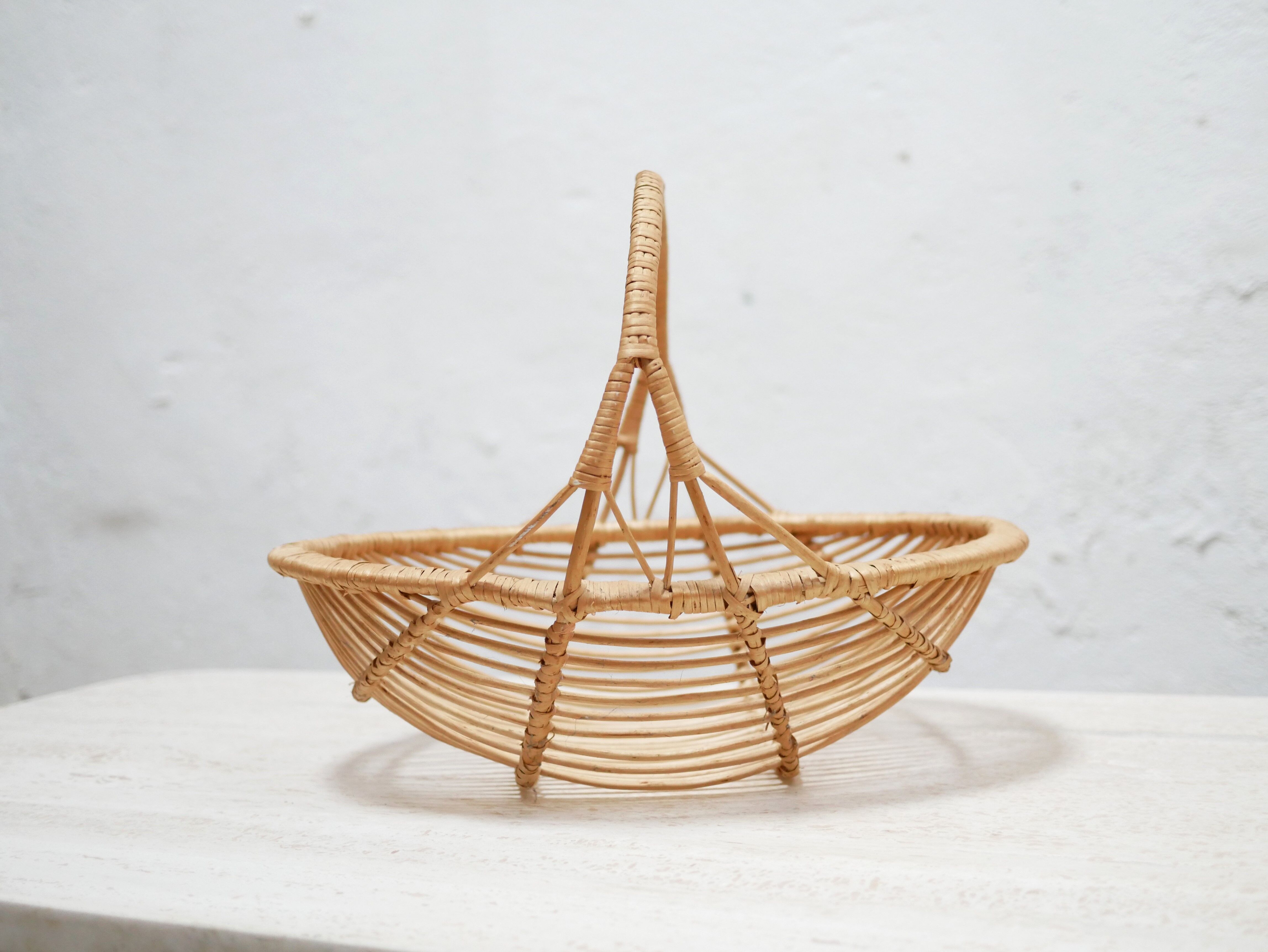 Panier vintage en rotin
